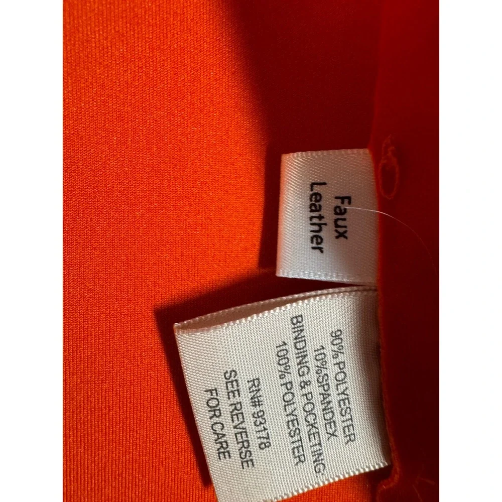 Philosophy Republic Clothing Orange‎ Faux Suede Moto Jacket Womens XS Cut Sewn